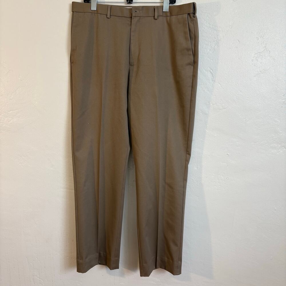 Haggar Clothing‎ Classic Fit Work To Weekend Brown Slacks